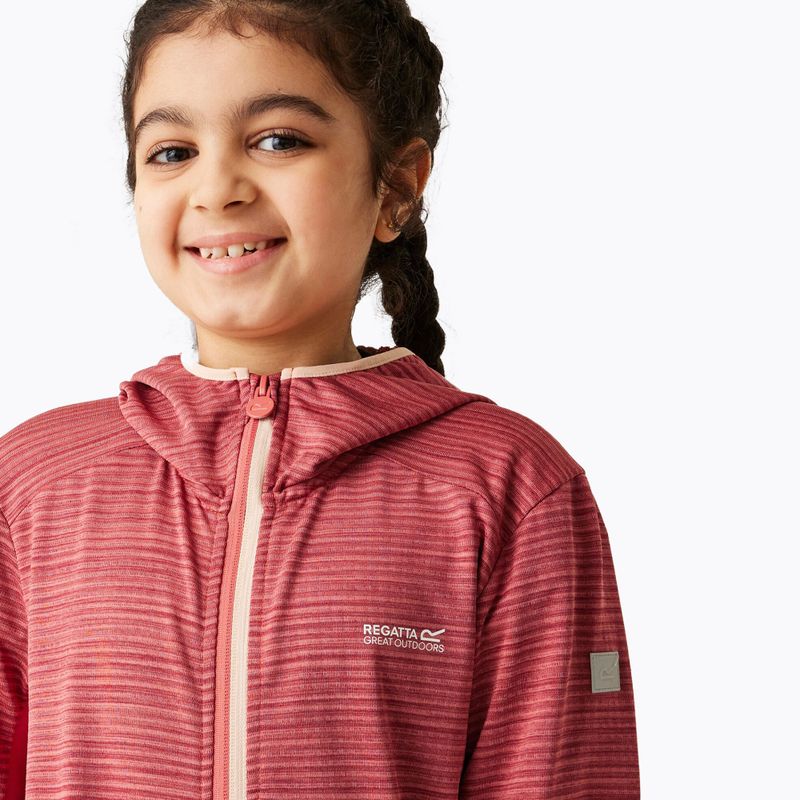 Children's sweatshirt REGATTA Prenton III rumba red/mineral red 4