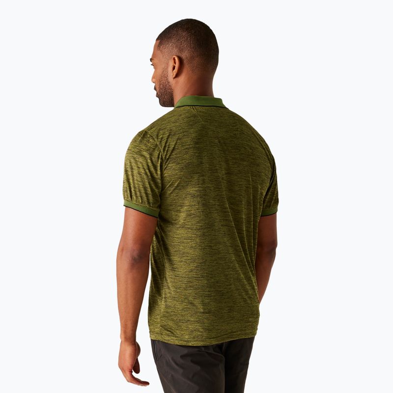 Men's trekking T-shirt REGATTA Polo Remex II nephrite green 3