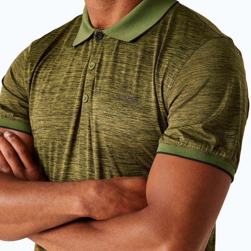 Men's trekking T-shirt REGATTA Polo Remex II nephrite green 4