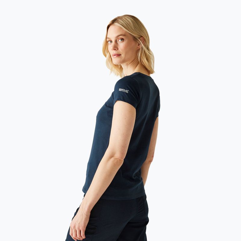 Women's T-shirt REGATTA Breezed V navy 3