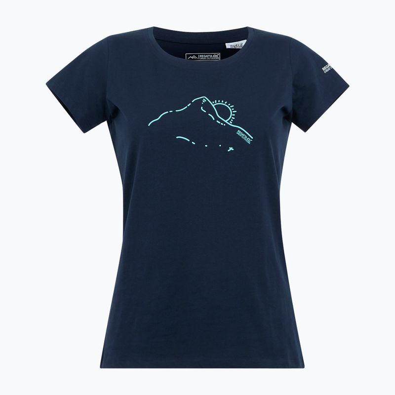 Women's T-shirt REGATTA Breezed V navy 5
