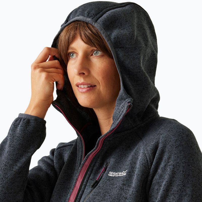 Women's fleece hoodie REGATTA Newhill II seal grey/pop 4