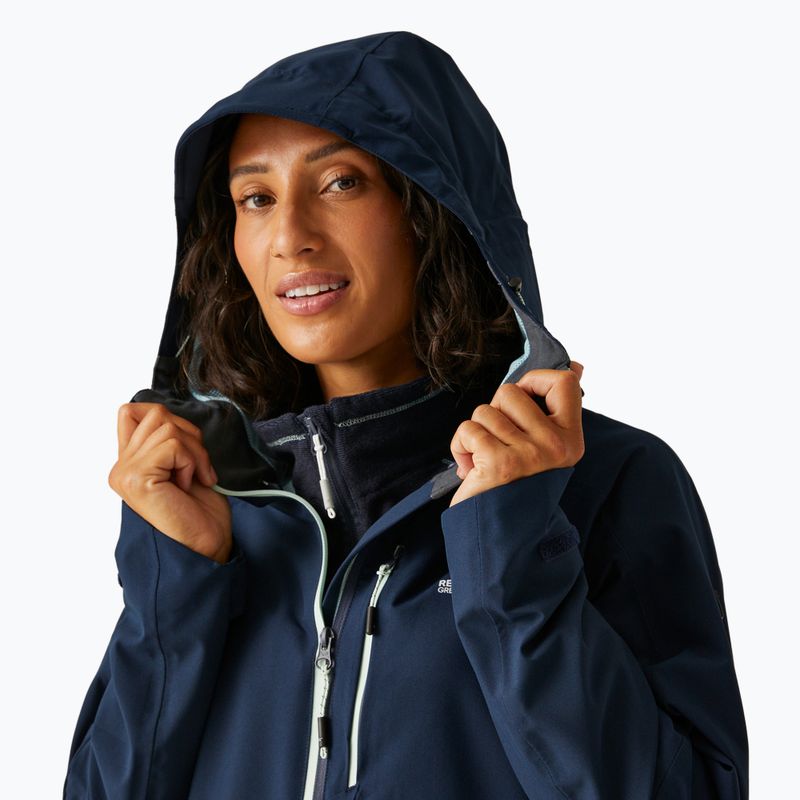 Women's rain jacket REGATTA Birchdale II navy/icy morn 7