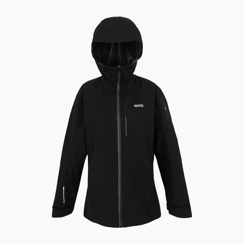 Women's rain jacket REGATTA Birchdale II black/seal grey 10
