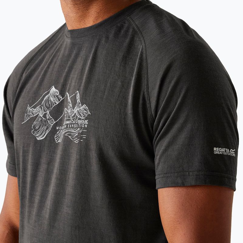 Men's trekking T-shirt REGATTA Escade ash 4