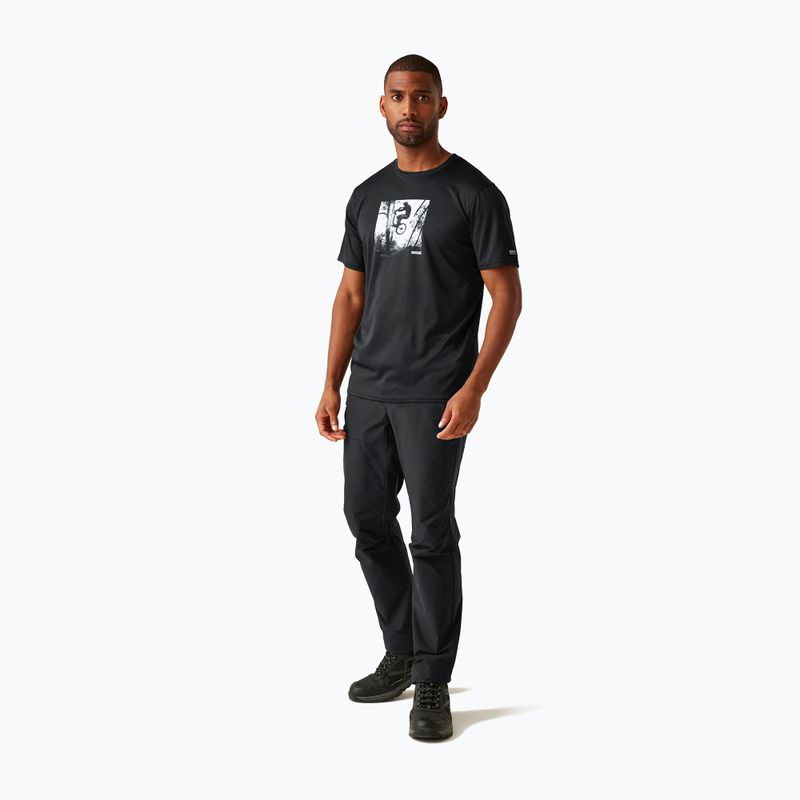 Men's trekking T-shirt REGATTA Fingal IX black 2