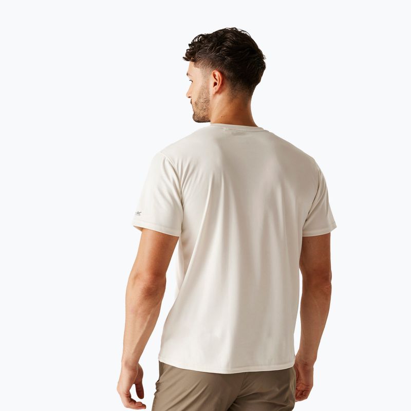 Men's trekking T-shirt REGATTA Fingal IX stone white 3