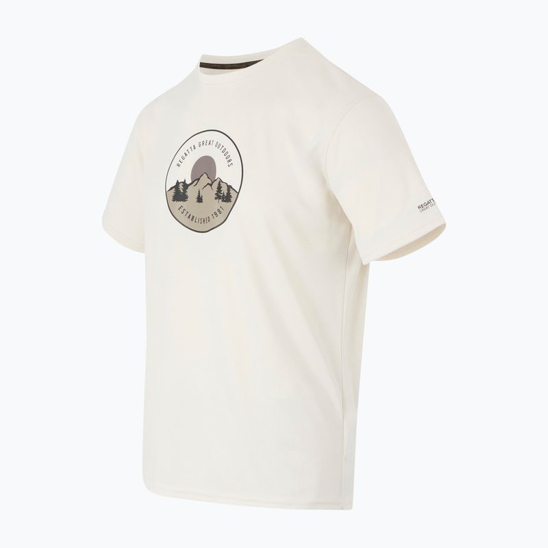 Men's trekking T-shirt REGATTA Fingal IX stone white 7