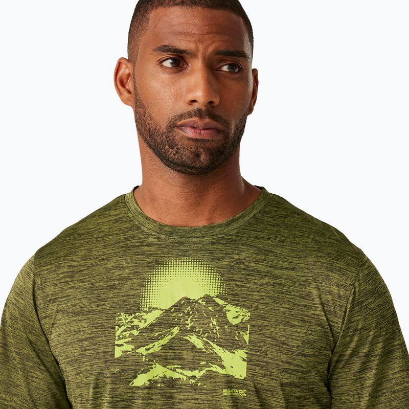 Men's trekking T-shirt REGATTA Fingal IX nephrite green marl 4