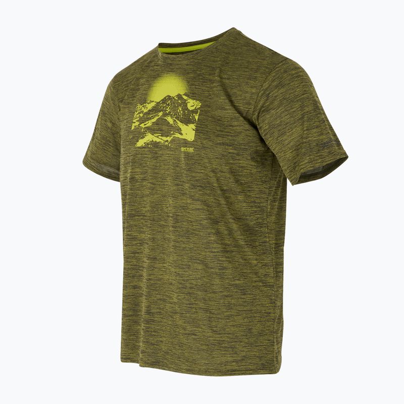 Men's trekking T-shirt REGATTA Fingal IX nephrite green marl 7
