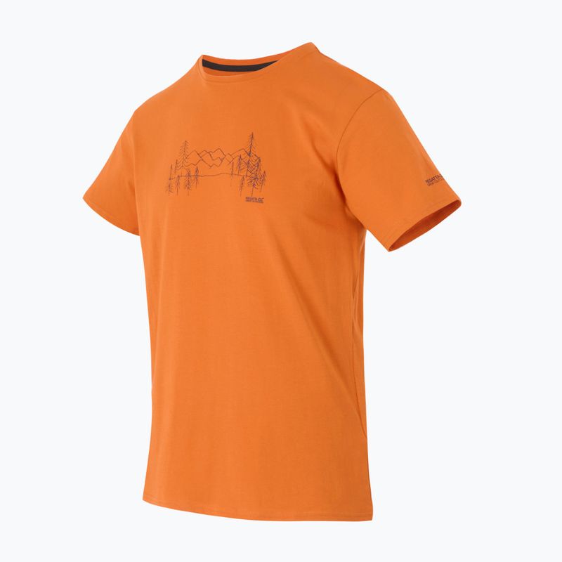Men's trekking T-shirt REGATTA Breezed V fox 3