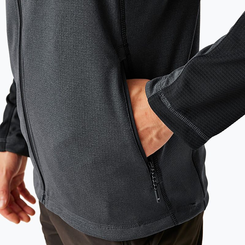 Men's sweatshirt REGATT Highton Full Zip Midlayer ash/black 6