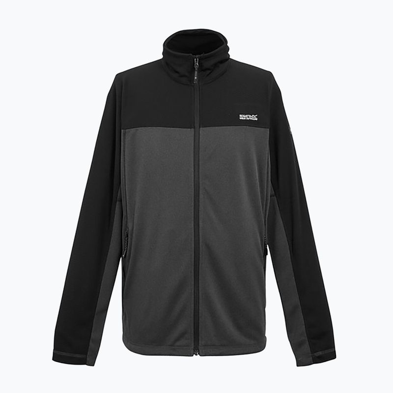 Men's sweatshirt REGATT Highton Full Zip Midlayer ash/black 7