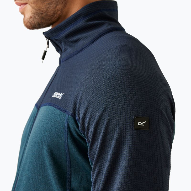 Men's sweatshirt REGATT Highton Full Zip Midlayer moonlight denim/navy 4