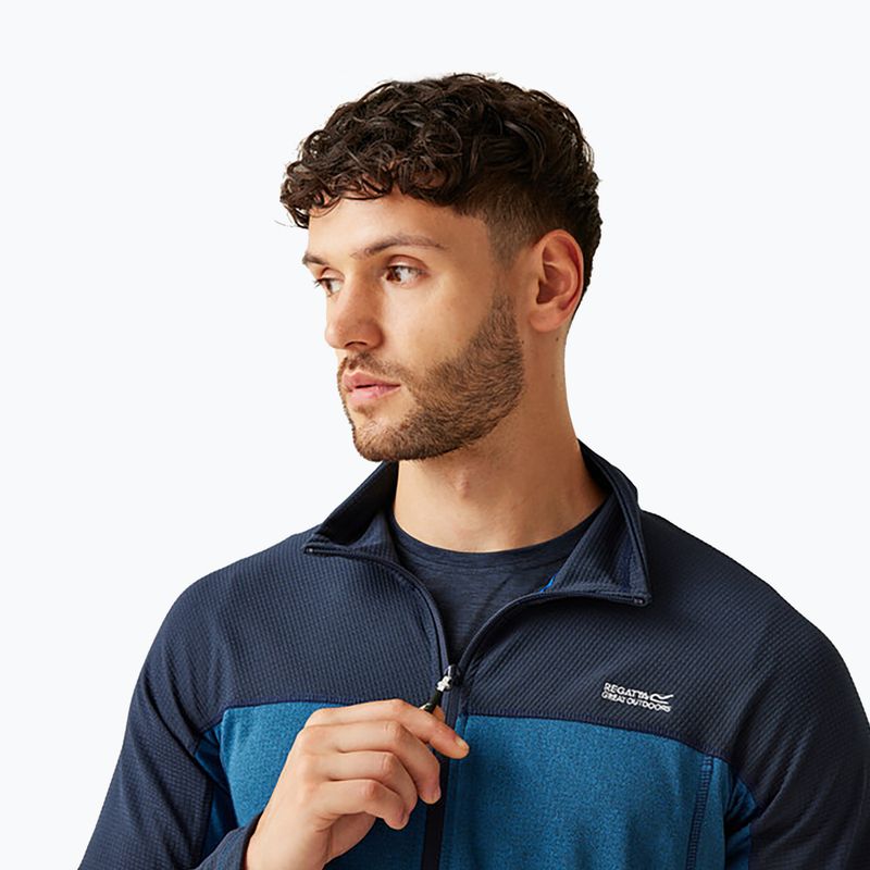 Men's sweatshirt REGATT Highton Full Zip Midlayer olympian blue/navy 4