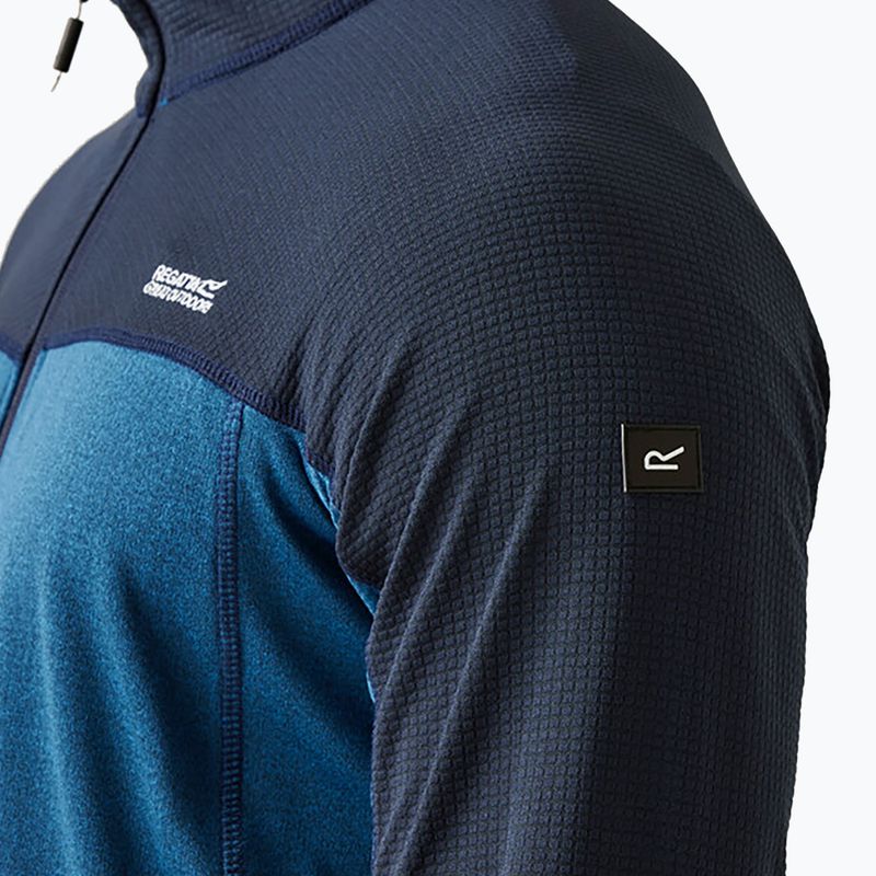 Men's sweatshirt REGATT Highton Full Zip Midlayer olympian blue/navy 5
