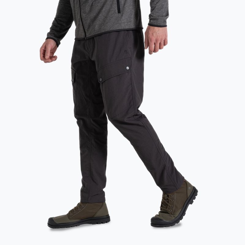 Men's Craghoppers NosiLife Adventure III black pepper trekking trousers 3