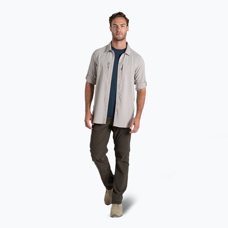 Craghoppers men's shirt NosiLife Long Sleeved Pro Shirt V parchment 2