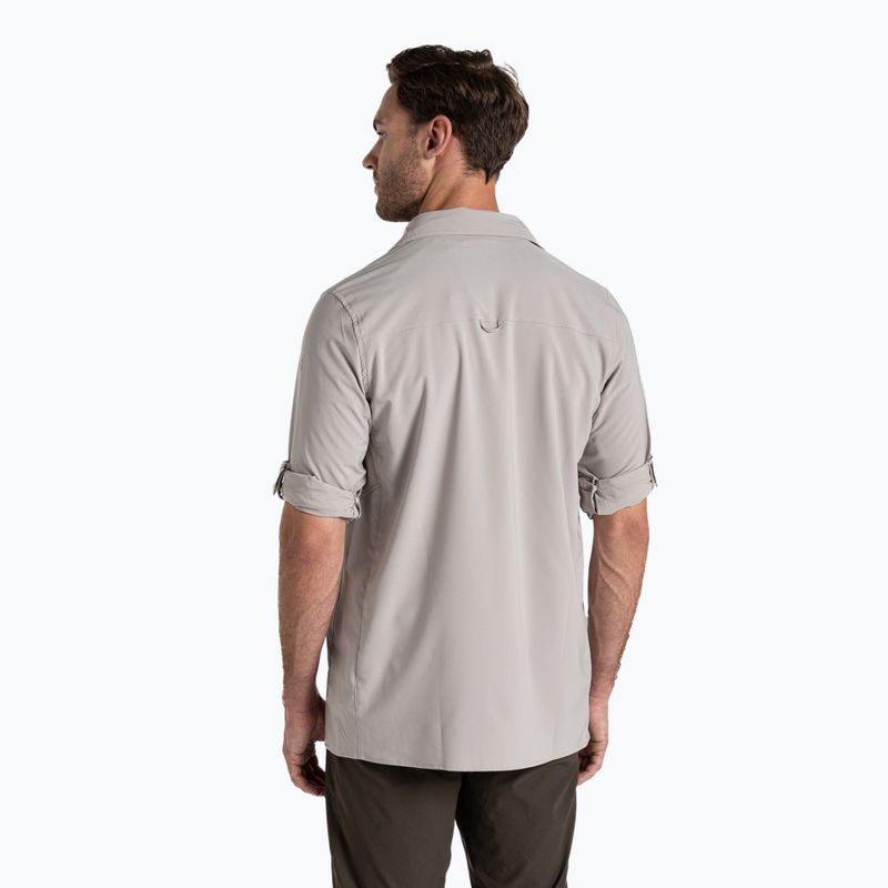 Craghoppers men's shirt NosiLife Long Sleeved Pro Shirt V parchment 3