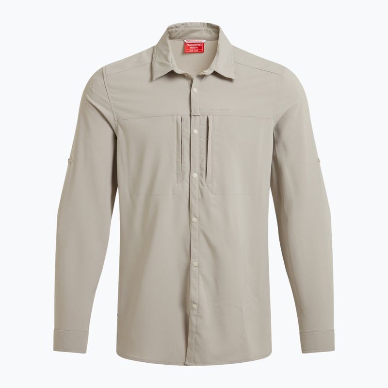 Craghoppers men's shirt NosiLife Long Sleeved Pro Shirt V parchment 9
