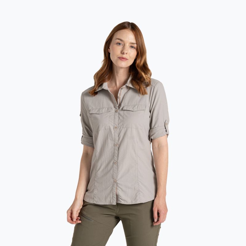 Women's shirt Craghoppers NosiLife Adventure Long Sleeved Shirt III soft mushroom 3