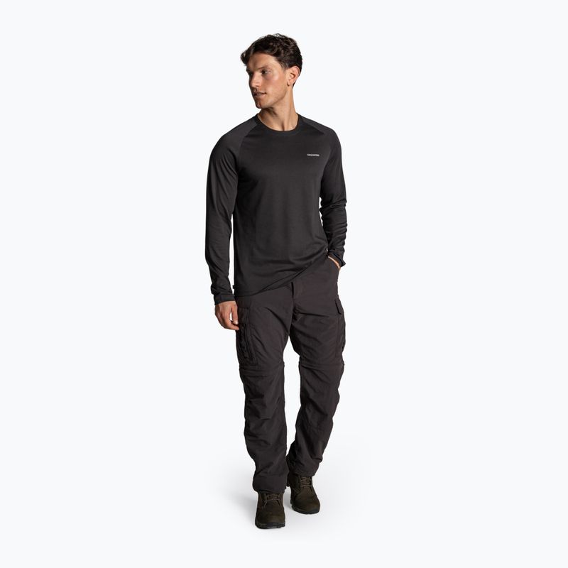 Men's trekking long sleeve Craghoppers NosiLife Nour Long Sleeve dark iron 2