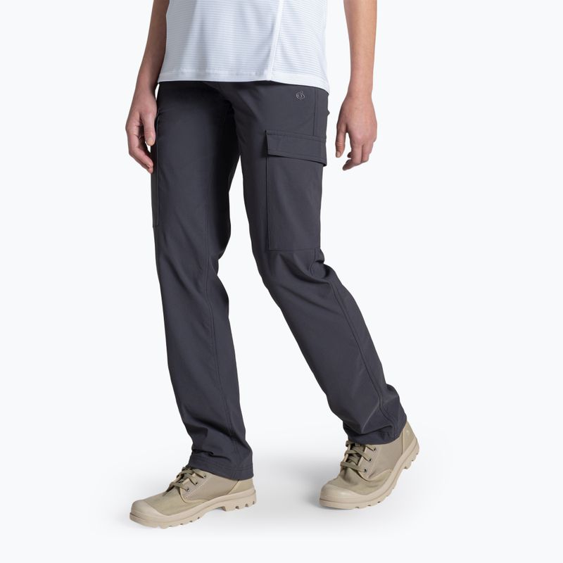 Women's trekking trousers Craghoppers NosiLife Rif Stretch Cargo dark iron 4