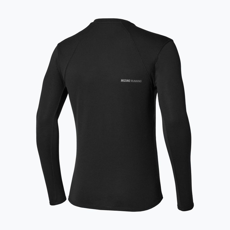 Men's running longsleeve Mizuno Tech Thermal Charge Breath Thermo Long Sleeve Tee black 2