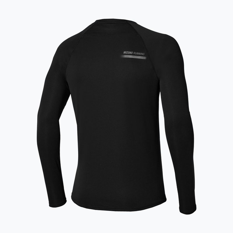 Men's running longsleeve Mizuno Active Dryaeroflow black 2