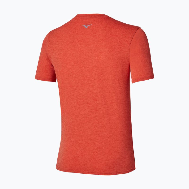 Men's running shirt Mizuno Core Runbird Short Sleeve Tee orange 2