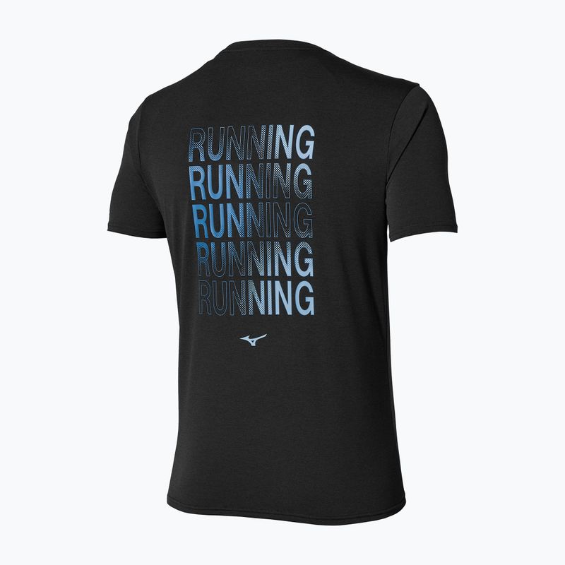 Men's running shirt Mizuno Core Run Short Sleeve Tee black 2