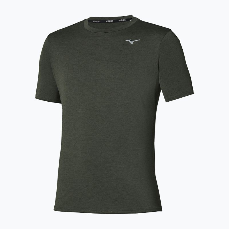 Men's running shirt Mizuno Core Impulse Short Sleeve Tee forest night