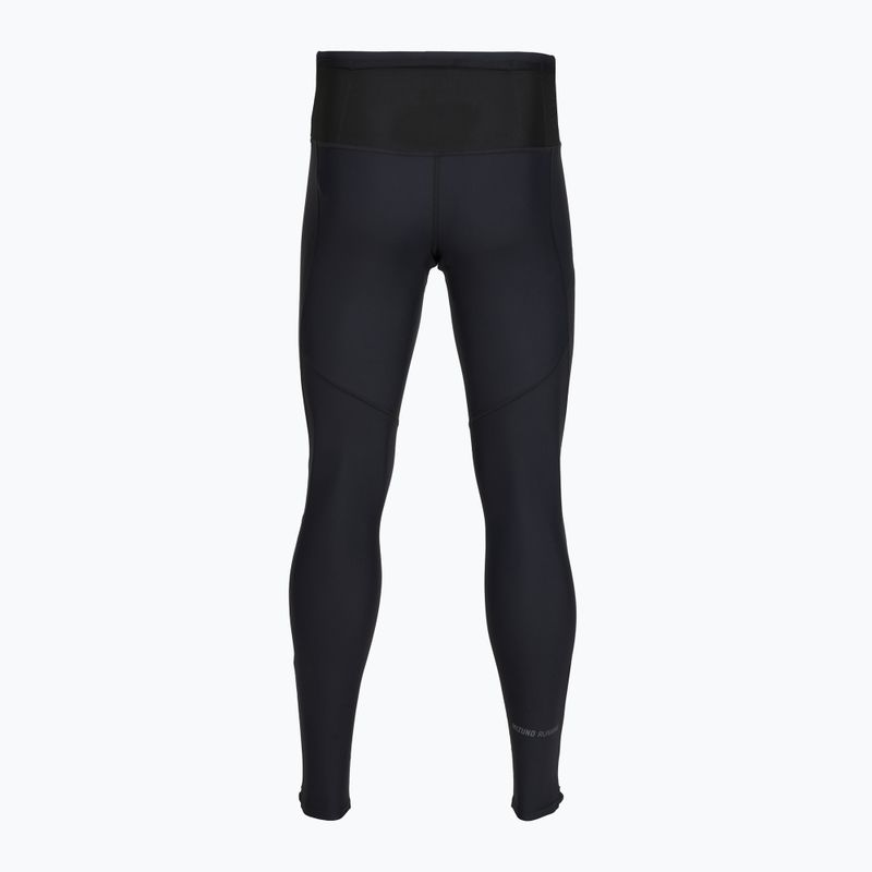 Men's running leggings Mizuno multi pocket long tight Black 2
