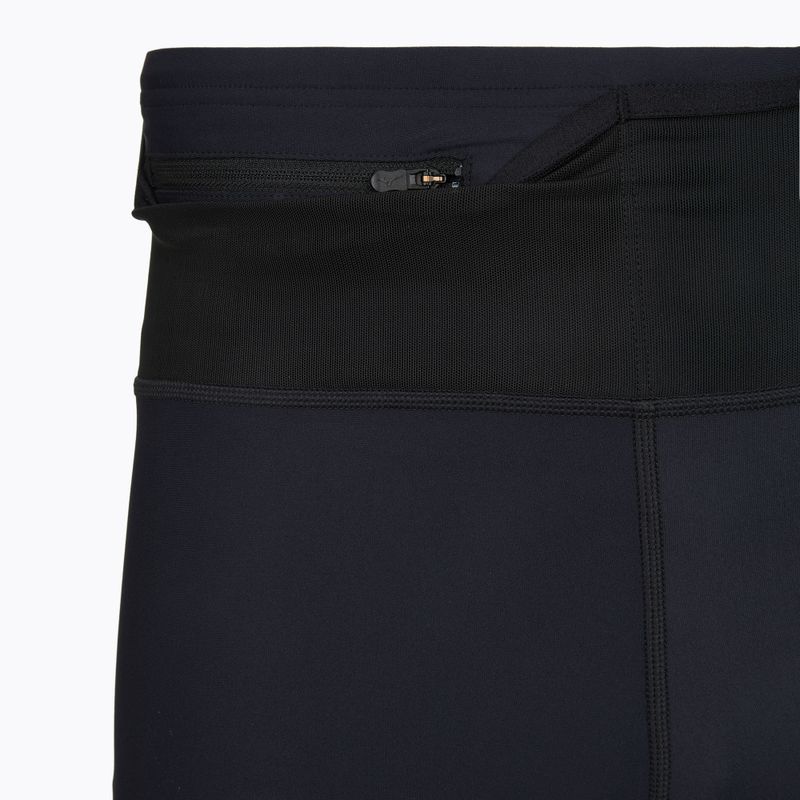 Men's running leggings Mizuno multi pocket long tight Black 5