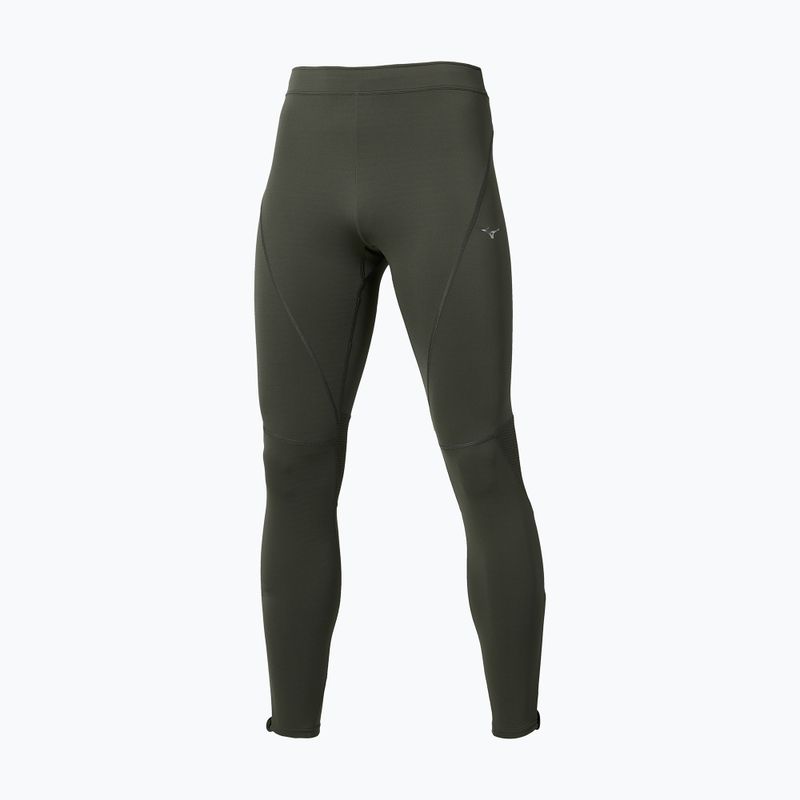 Men's running leggings Mizuno Active Warmalite Long Tight forest night