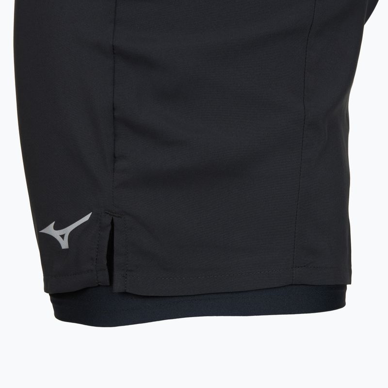 Men's running shorts Mizuno Multi Pocket 2In1 black 3