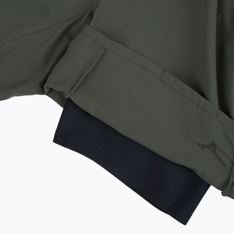 Men's running shorts Mizuno Multi Pocket 2In1 forest night 5