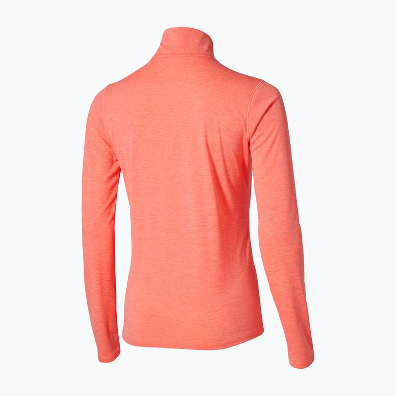 Women's running sweatshirt Mizuno Core Impulse Half Zip Long Sleeve Tee desert flower 2