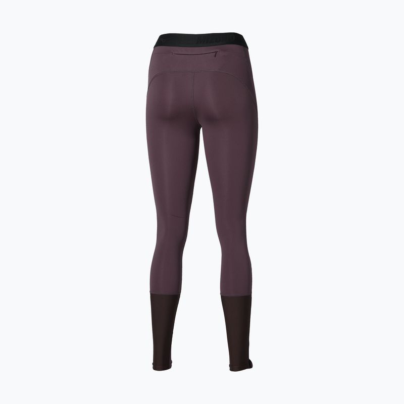 Women's running leggings Mizuno Core Impulse Long Tight raisin 2