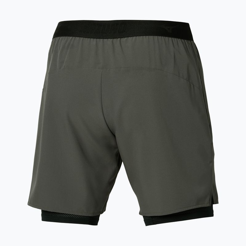 Men's running shorts Mizuno Core 7.5 Inches 2In1 forest night 2
