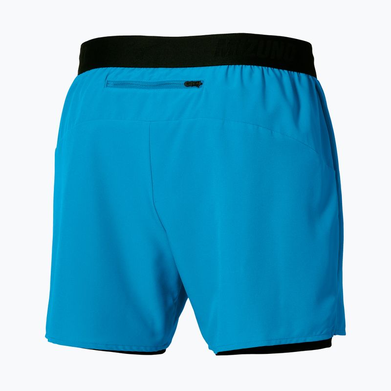 Men's running shorts Mizuno Core 5.5 Inches 2In1 blue jewel 2