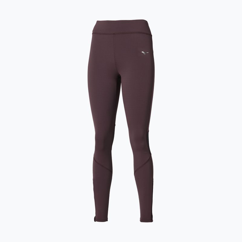 Women's running leggings Mizuno Active Warmalite Long Tight raisin