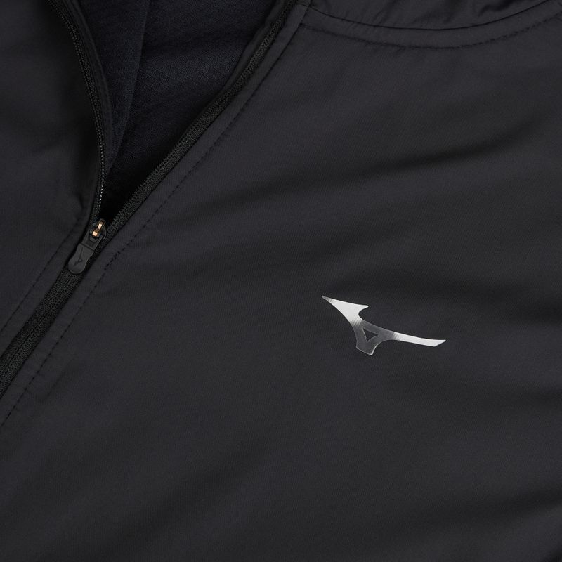 Men's running jacket Mizuno Active Warmalite Hybrid Full Zip Hooded Long Sleeve Top black 3