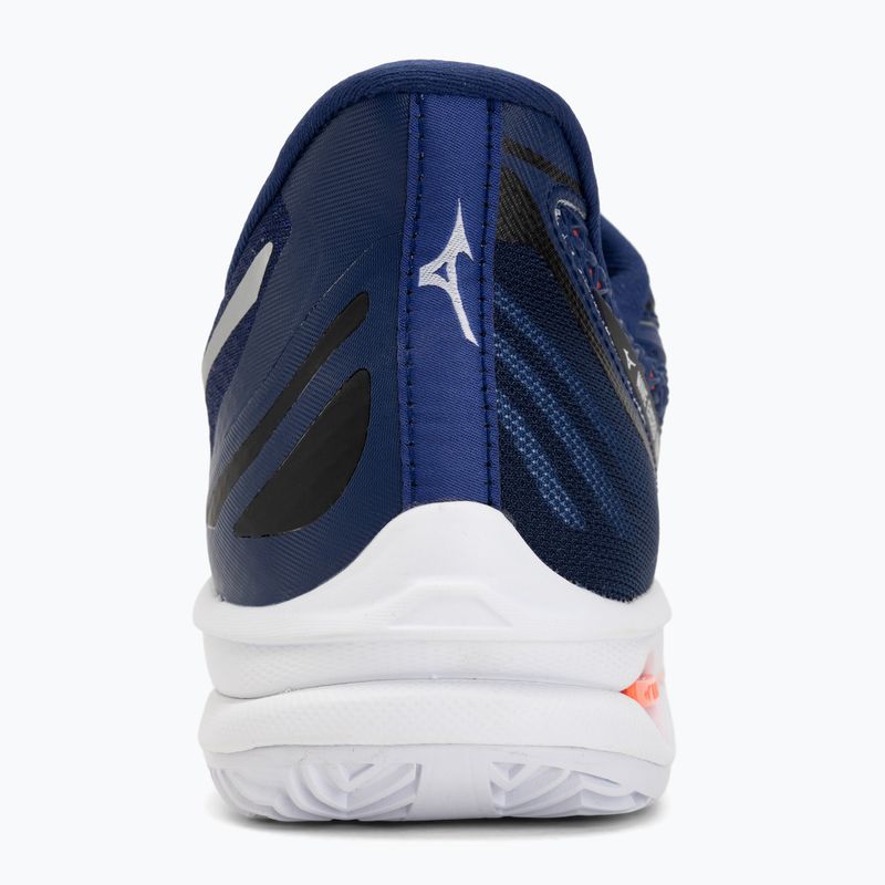 Men's tennis shoes Mizuno Wave Exceed Tour 7 CC beacon blue/white/lava orange 6