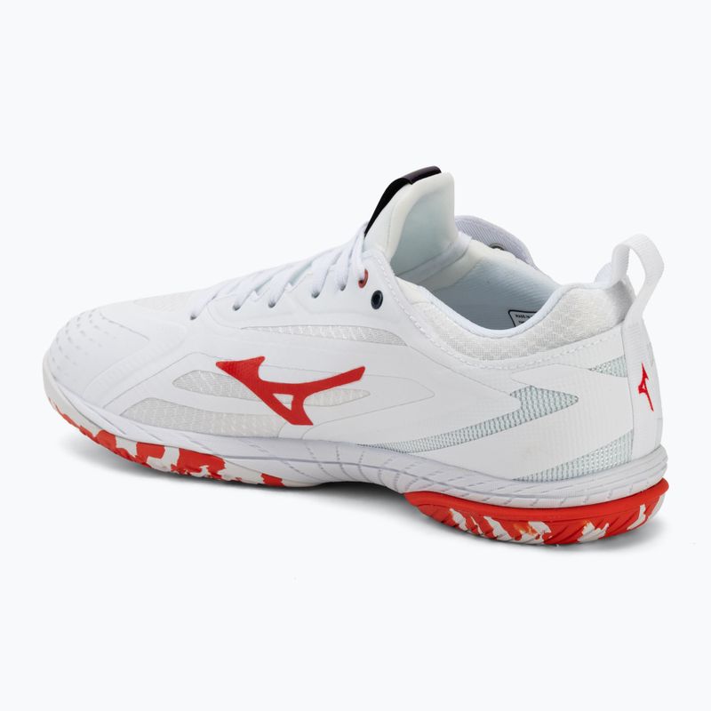 Men's tennis shoes Mizuno Wave Drive Neo 4 white/insignia blue/orange 3