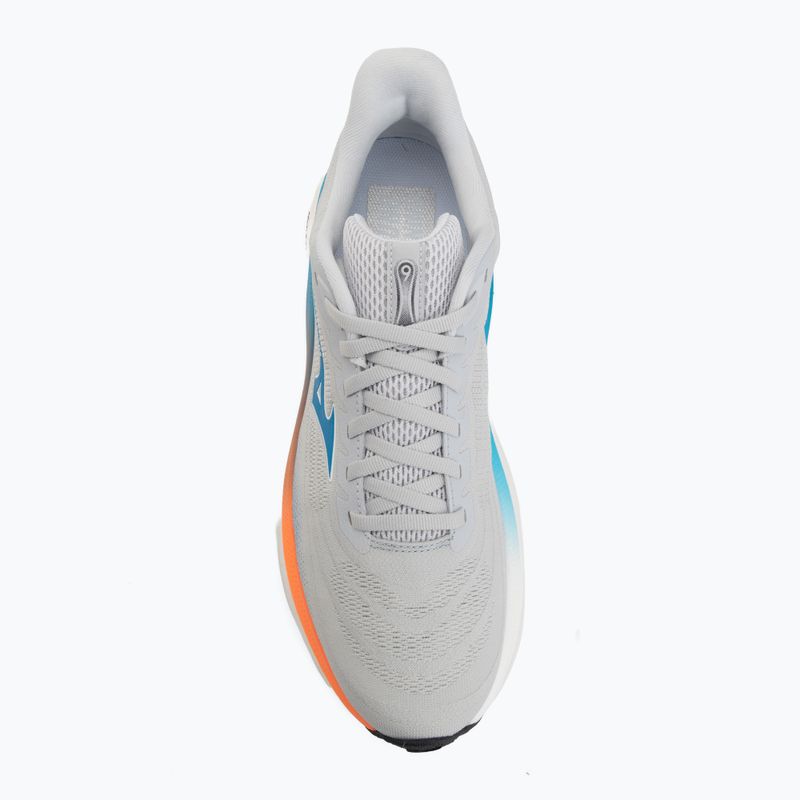 Men's running shoes Mizuno Wave Sky 9 cloudscape/blue jewel/lava orange 5