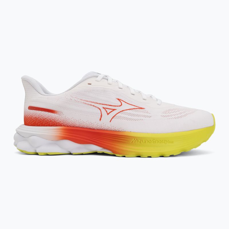 Men's running shoes Mizuno Wave Skyrise 7 white/orange/evening primrose 2