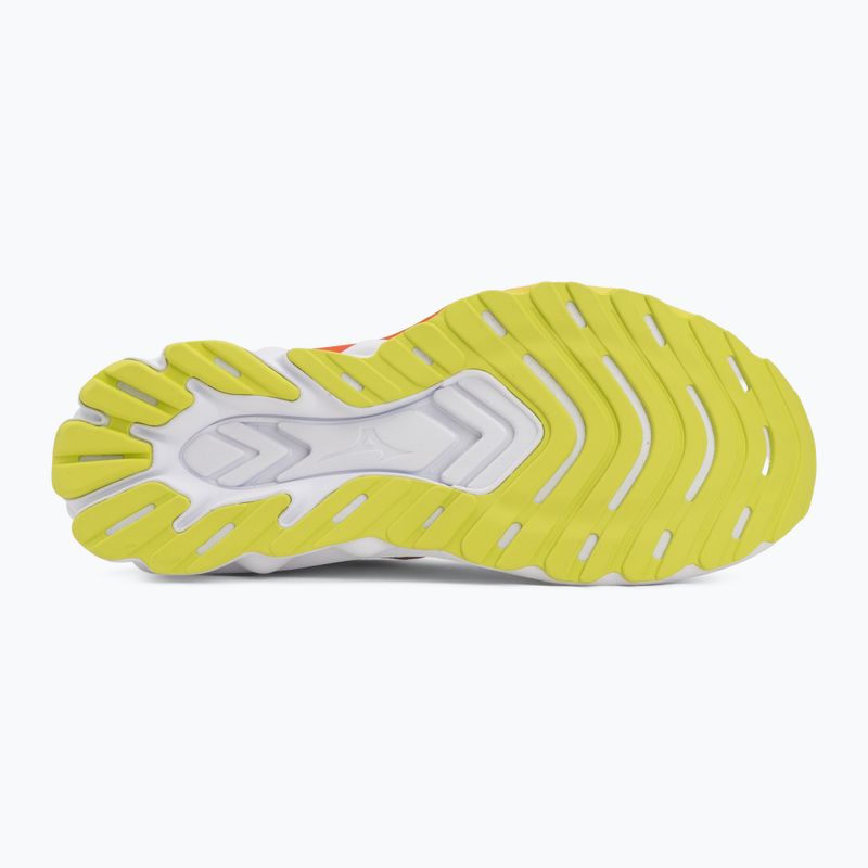 Men's running shoes Mizuno Wave Skyrise 7 white/orange/evening primrose 4