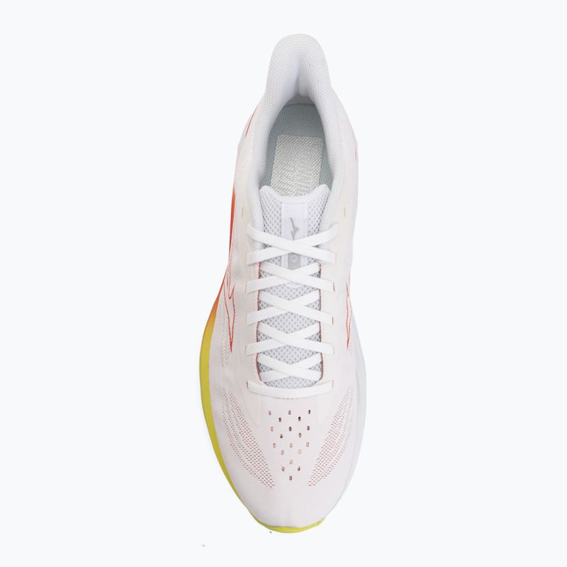Men's running shoes Mizuno Wave Skyrise 7 white/orange/evening primrose 5