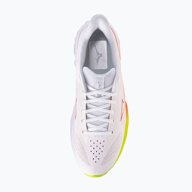 Men's running shoes Mizuno Wave Skyrise 7 white/orange/evening primrose 5